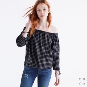 Madewell off the sleeve top